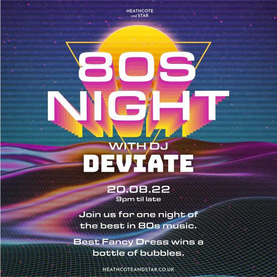 80s Music Night with DJ Deviate