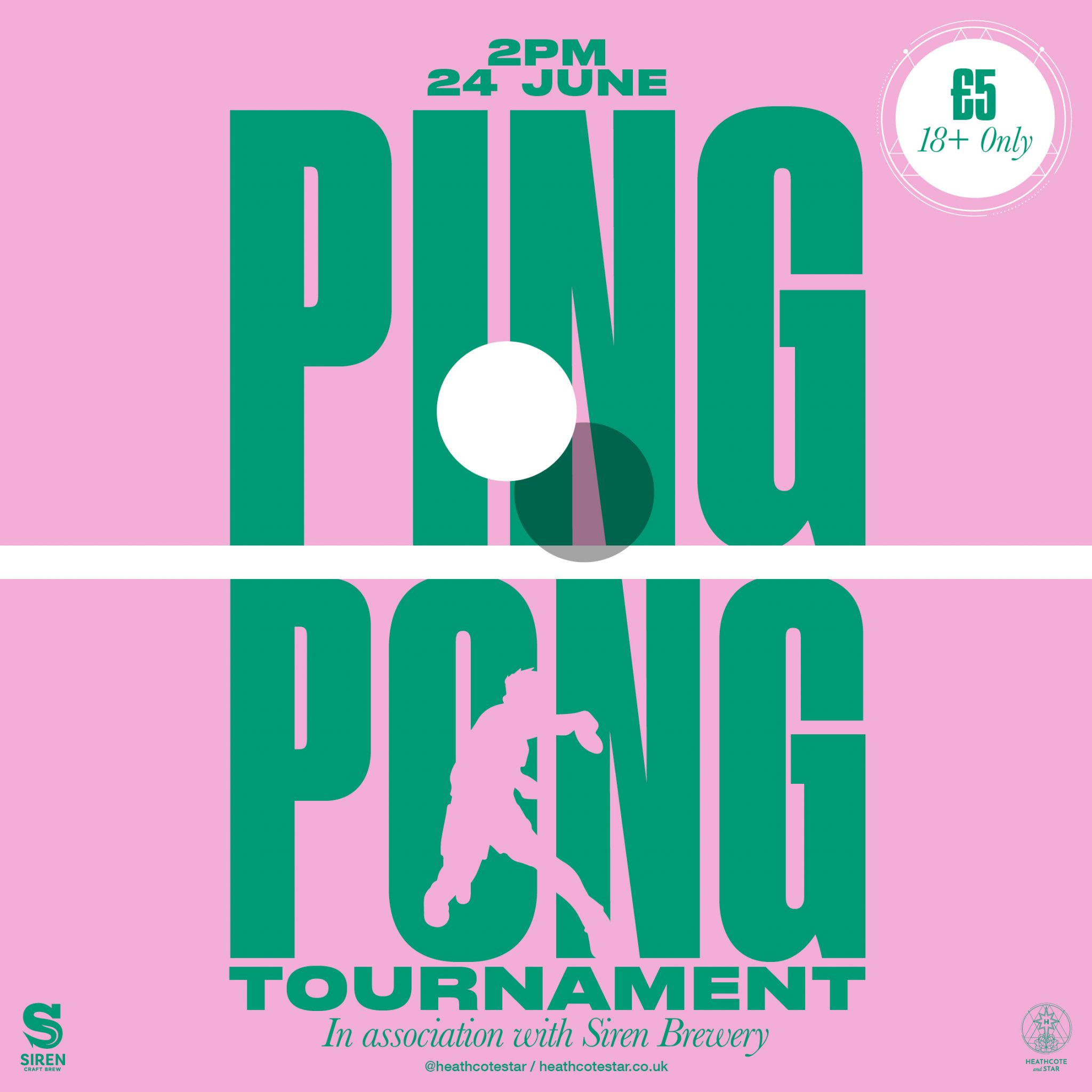 Ping Pong Tournament in association with Siren Brewery - Heathcote & Star