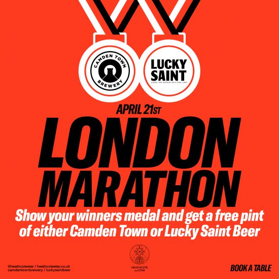 London Marathon - Get A Free Pint When You Show Your Finishers Medal