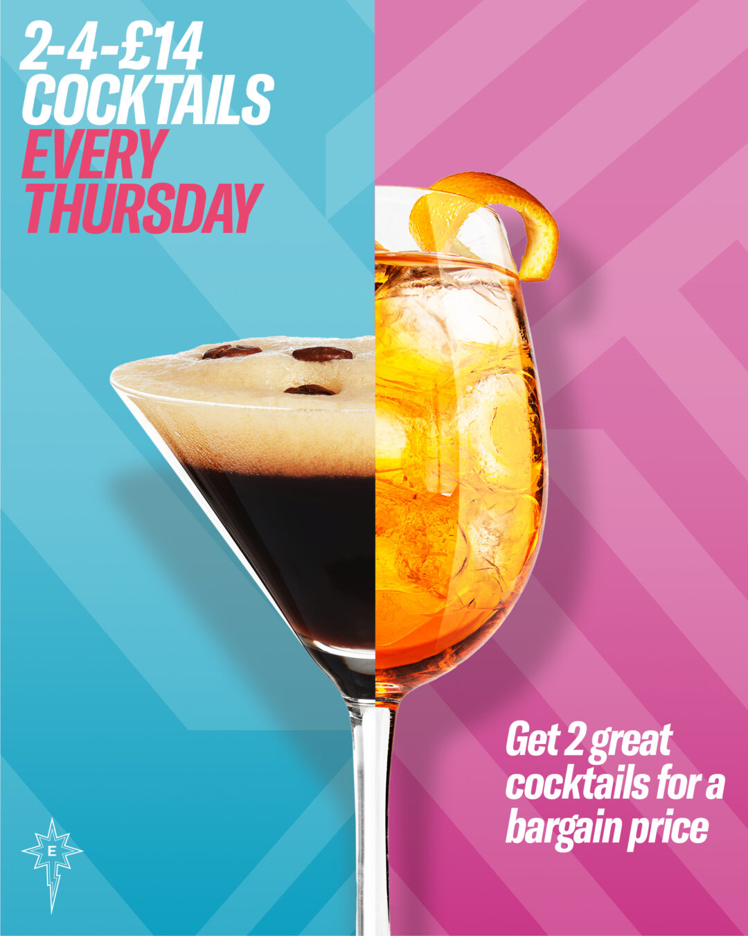 Thursday 2-4-£14 Cocktails - Thursday 22nd October